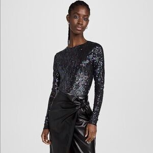 Free People Intimately Gold Rush Long Sleeve Top